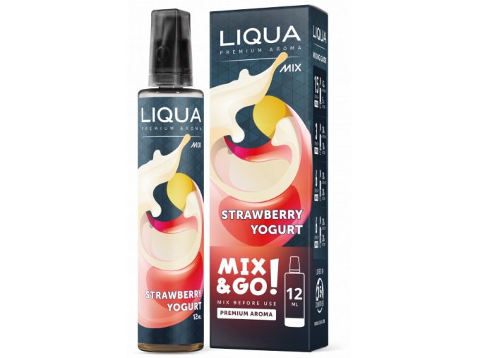 Příchuť Liqua Mix&Go 12ml Strawberry Yogurt