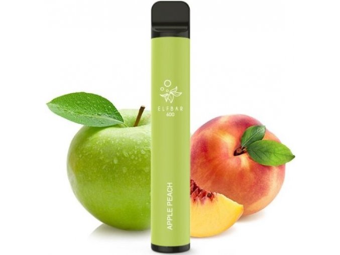 Elf Bar 600 jednorázová e-cigareta - Apple Peach (jablko s broskví) 20mg