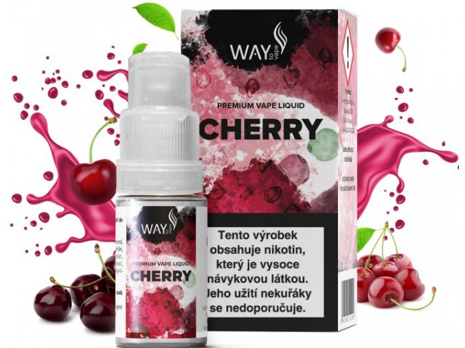 E-liquid WAY to Vape Cherry 10ml (třešeň)