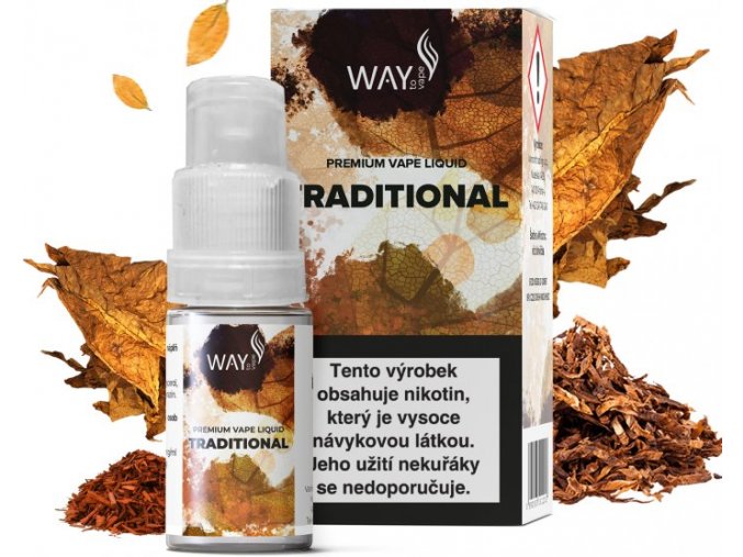 E-liquid WAY to Vape Traditional 10ml (Tradiční tabák)