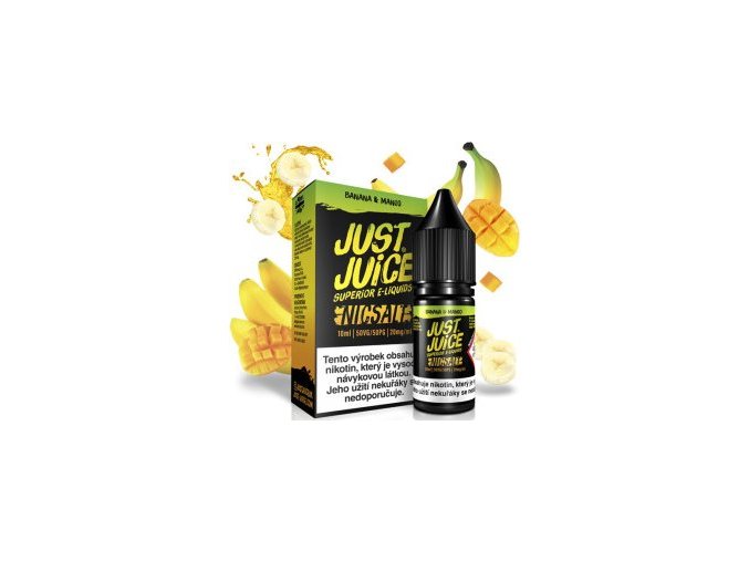 Liquid Just Juice SALT Banana & Mango 10ml (banán a mango)