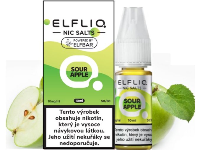 Liquid ELFLIQ Nic SALT Sour Apple 10ml