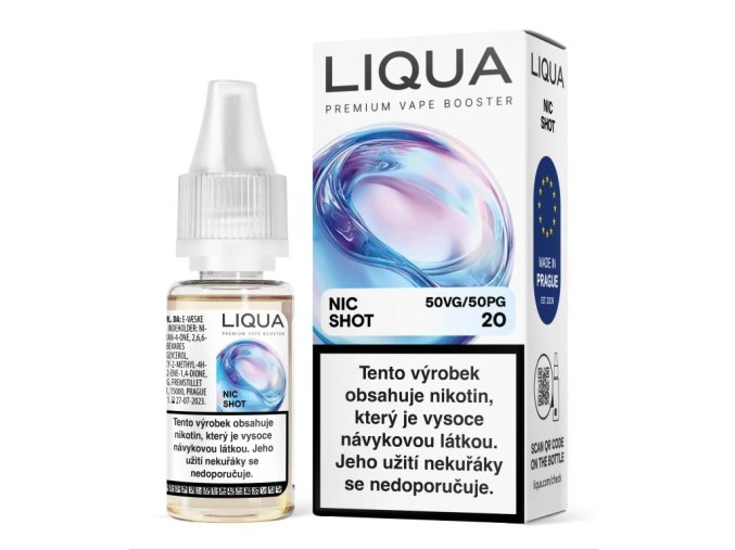 liqua nic shot pg50 vg50 10ml 20mg
