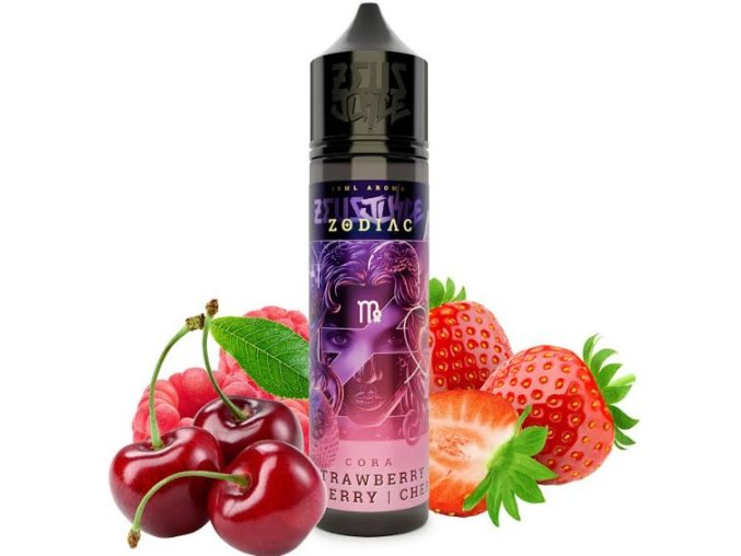 Příchuť Zeus Juice Zodiac S&V 10ml Cora (Jahoda, malina a třešně)