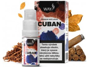 E-liquid WAY to Vape Cuban 10ml (doutníkový tabák)