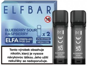 Elf Bar ELFA Pods cartridge - Borůvka s malinou  (Blueberry Sour Raspberry) 2ks