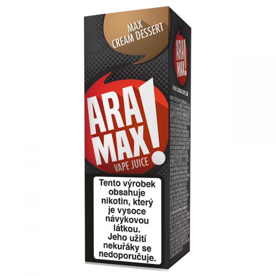 Krémový dezert / Cream desert - Aramax liquid - 10ml Obsah nikotinu: 3mg