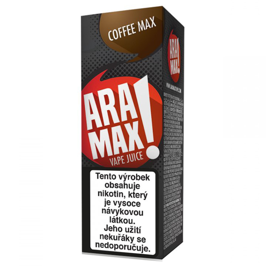 Káva / Coffee - Aramax liquid - 10ml Obsah nikotinu: 18mg