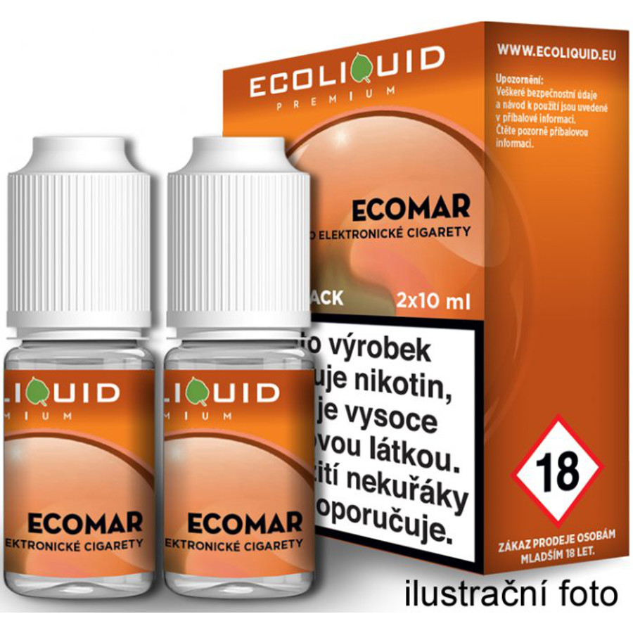 Fotografie ECOMAR - český ECOLIQUID - 2x10ml Obsah nikotinu: 3mg