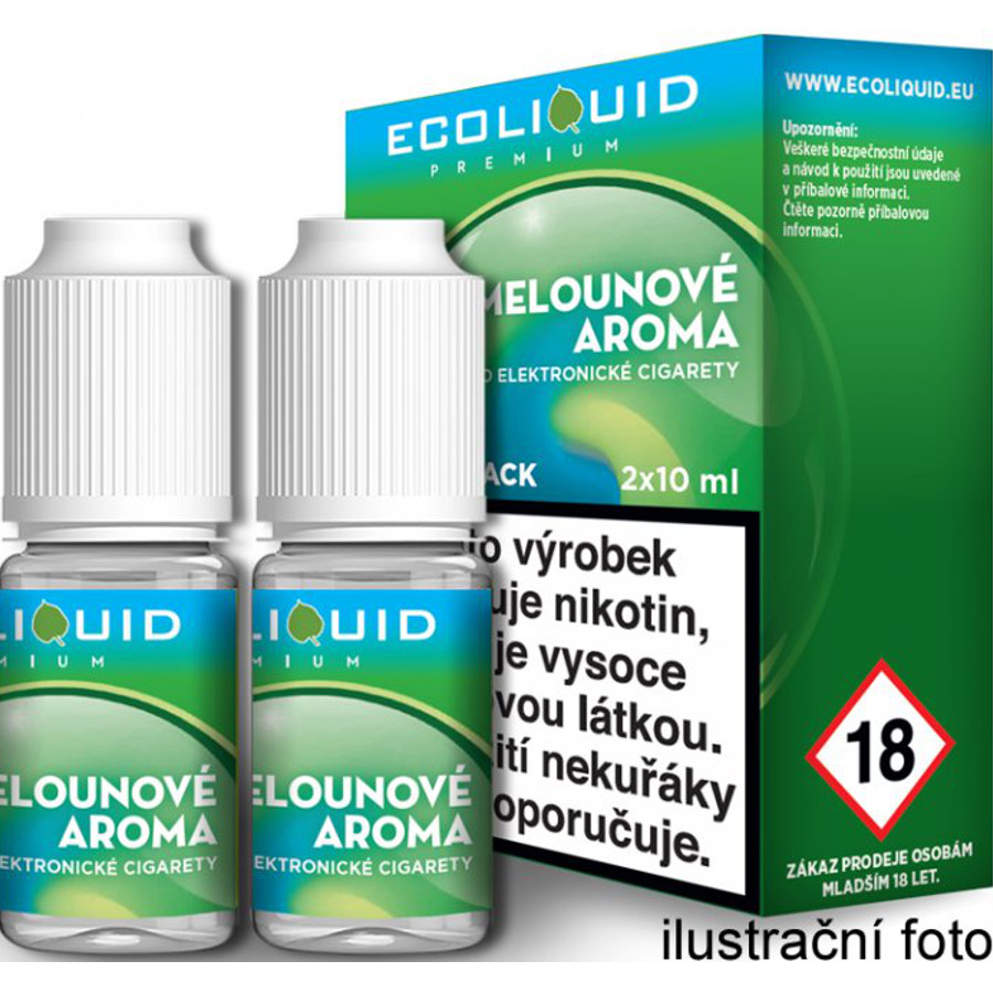 Ecoliquid (CZ) ICE MELOUN český ECOLIQUID - 2x10ml Obsah nikotinu: 20mg