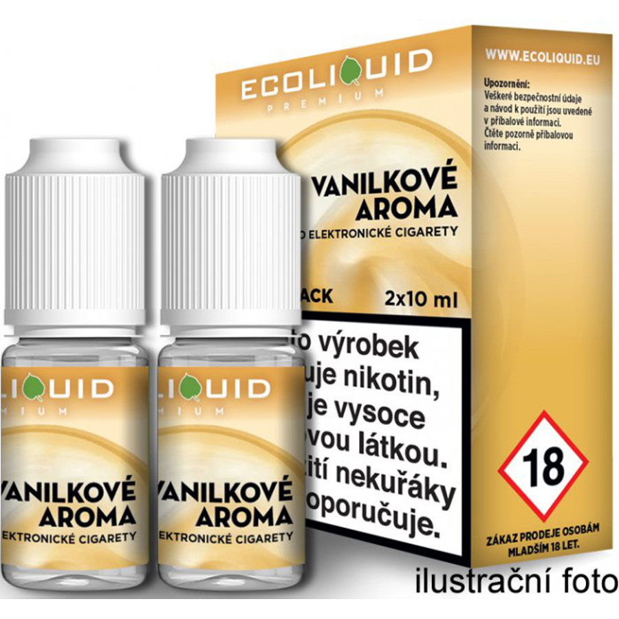 Ecoliquid (CZ) VANILKA český ECOLIQUID - 2x10ml Obsah nikotinu: 0mg