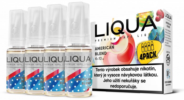 Fotografie Americký tabák - American Blend - LIQUA Elements 4x10ml Obsah nikotinu: 3mg