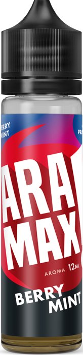 Příchuť Aramax Shake and Vape 12ml Berry Mint (Mix bobulí s mátou)