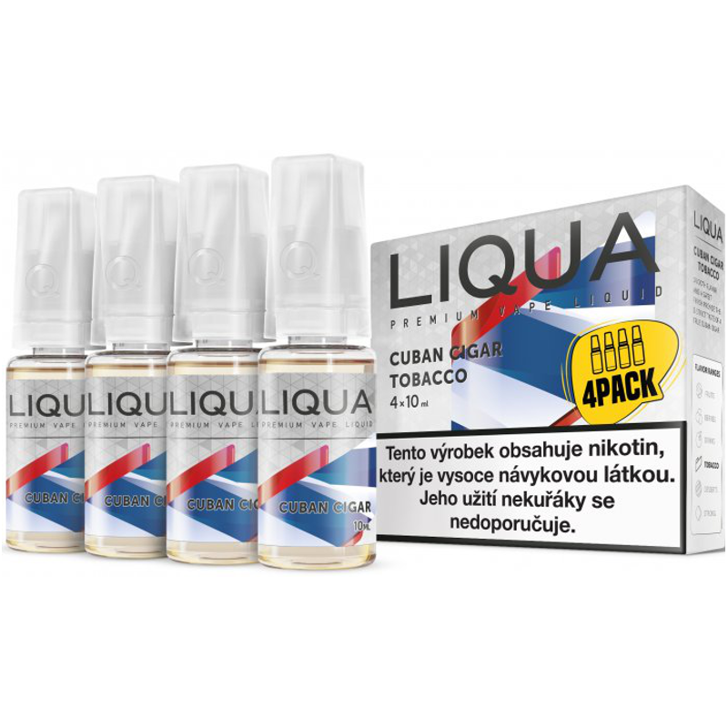 Fotografie Kubánský doutník - Cuban Cigar - LIQUA Elements 4x10ml Obsah nikotinu: 6mg