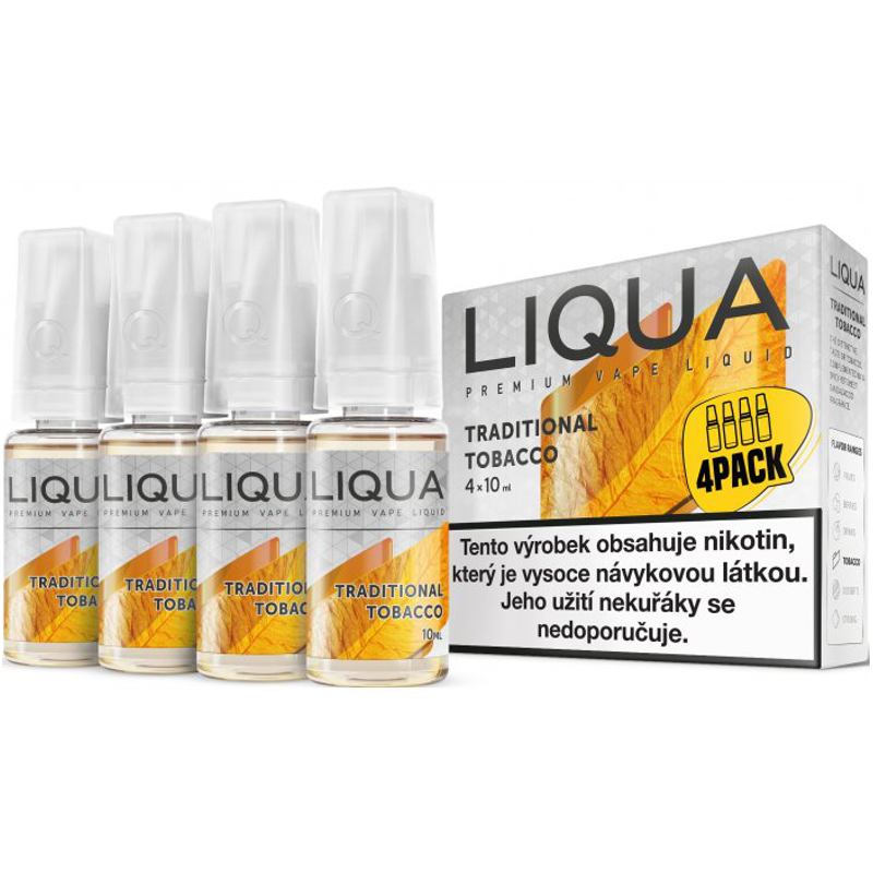 Tradiční tabák - Traditional Tobacco - LIQUA Elements 4x10ml Obsah nikotinu: 6mg