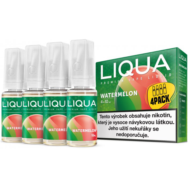 Fotografie Vodní meloun - Watermelon - LIQUA Elements 4x10ml Obsah nikotinu: 6mg