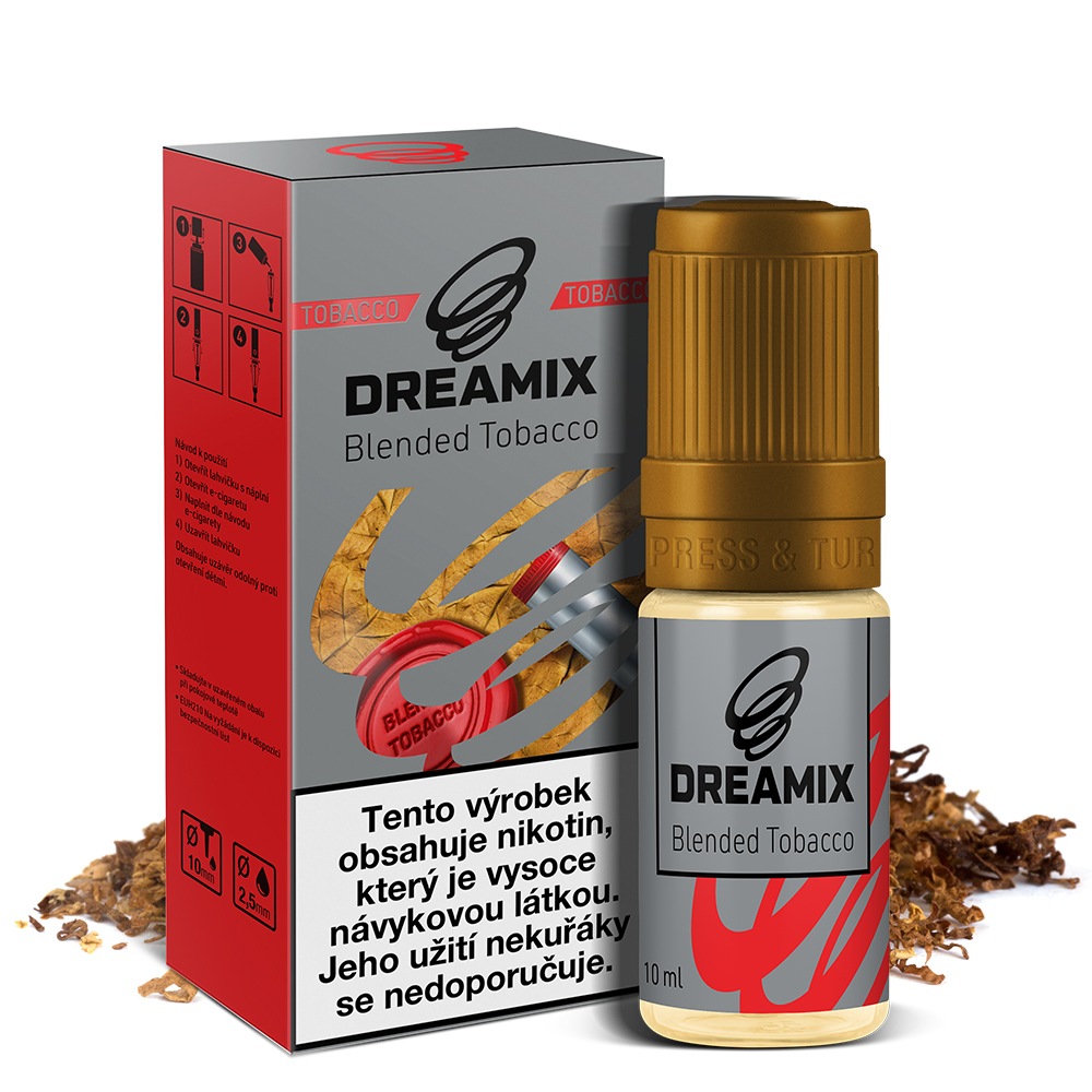DREAMIX - SMĚS TABÁKŮ (BLENDED TOBACCO) 10ml Obsah nikotinu: 3mg