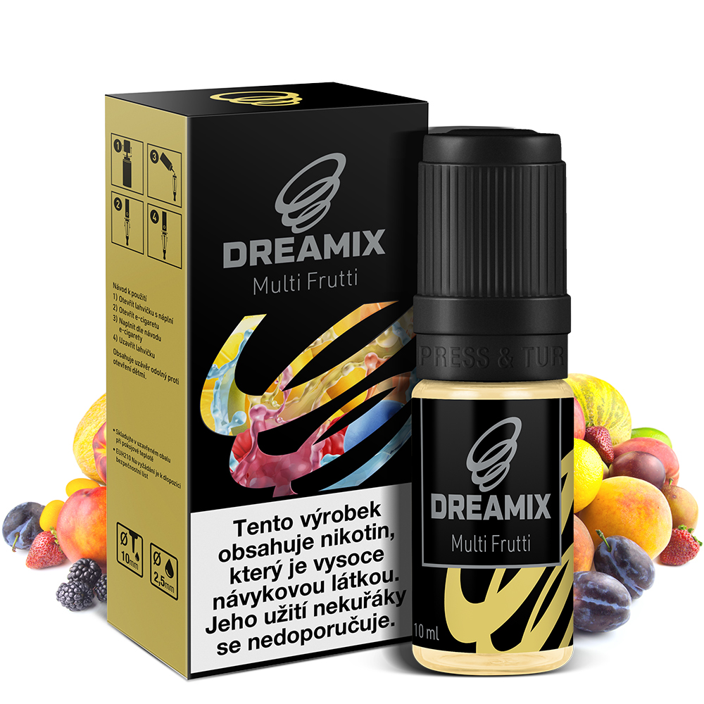 Dreamix - Ovocný mix (Multi Frutti) 10ml Obsah nikotinu: 0mg