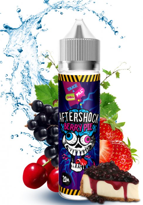 PŘÍCHUŤ CHILL PILL SHAKE & VAPE: AFTERSHOCK (BOBULOVITÝ KOLÁČ) 20ML