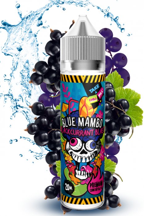 PŘÍCHUŤ CHILL PILL SHAKE & VAPE: BLUE MAMBO (ČERNÝ RYBÍZ) 20ML