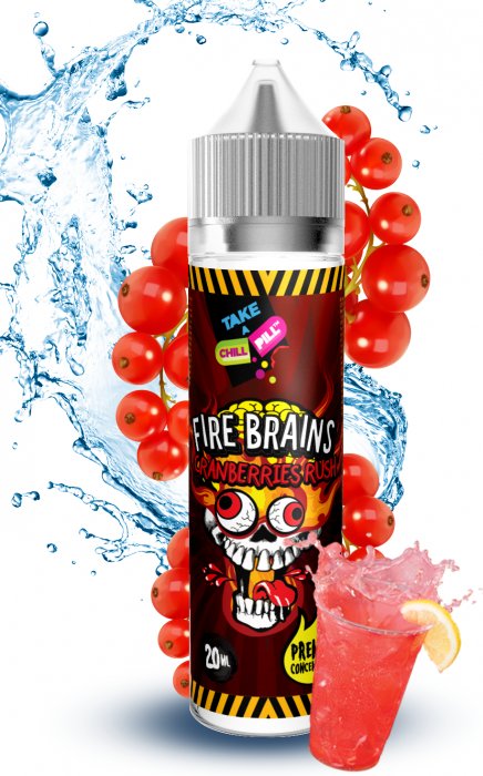 PŘÍCHUŤ CHILL PILL SHAKE & VAPE: FIRE BRAINS (BRUSINKOVÁ SMĚS) 20ML
