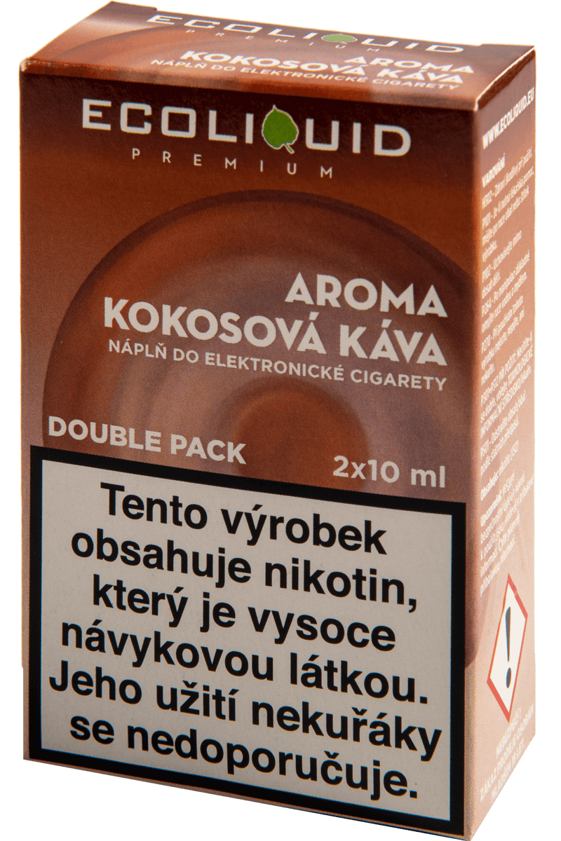 Ecoliquid (CZ) COCONUT COFFEE - český ECOLIQUID - 2x10ml Obsah nikotinu: 3mg