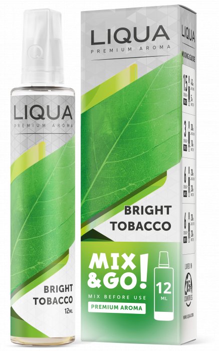 Fotografie Příchuť Liqua MIX&GO BRIGHT TOBACCO 12ml