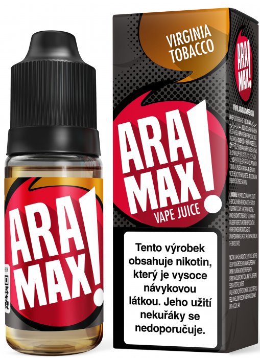 Fotografie Virginský tabák / Virginia Tobacco - Aramax liquid - 10ml Obsah nikotinu: 12mg