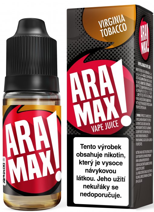 Virginský tabák / Virginia Tobacco - Aramax liquid - 10ml Obsah nikotinu: 18mg