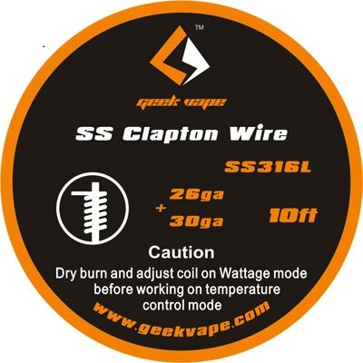 Geekvape SS316 Clapton odporový drát 26Ga+30Ga (3m)