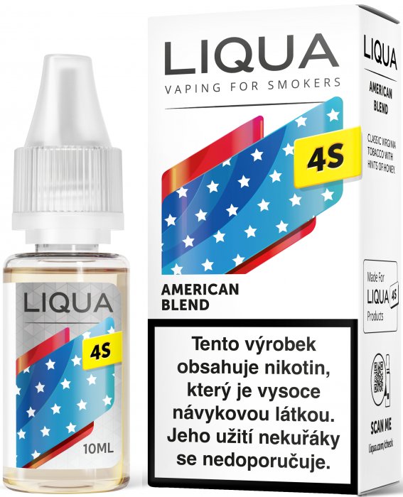 Fotografie Liquid LIQUA 4S American Blend 10ml-20mg