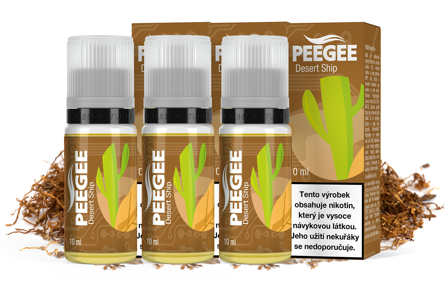 PEEGEE - Desert Ship 3x10ml Obsah nikotinu: 6mg