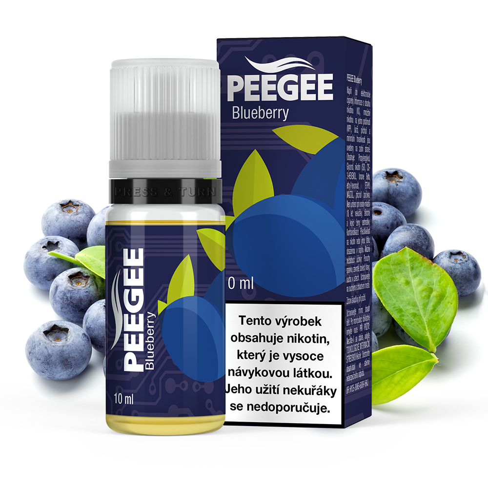 PEEGEE - Borůvka (Blueberry) Obsah nikotinu: 6mg
