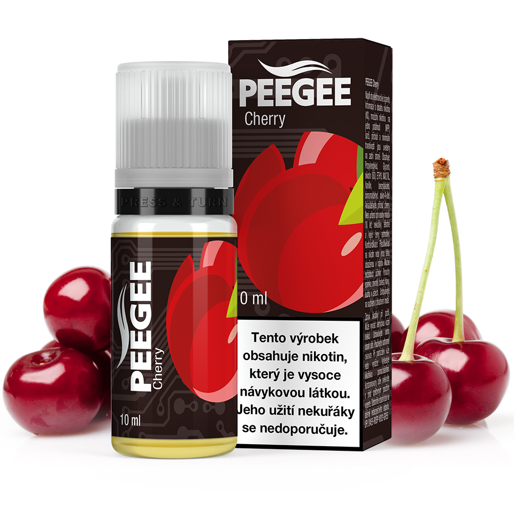 PEEGEE - Višeň (Cherry) Obsah nikotinu: 18mg