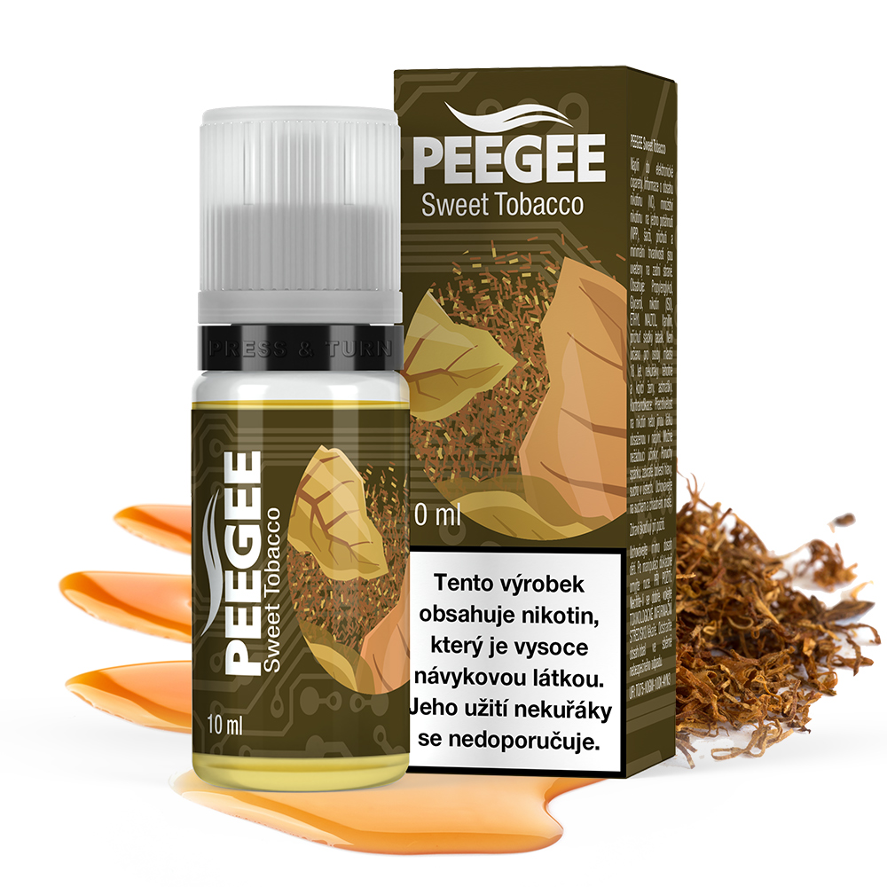 PEEGEE - Sladký tabák (Sweet Tobacco) Obsah nikotinu: 12mg