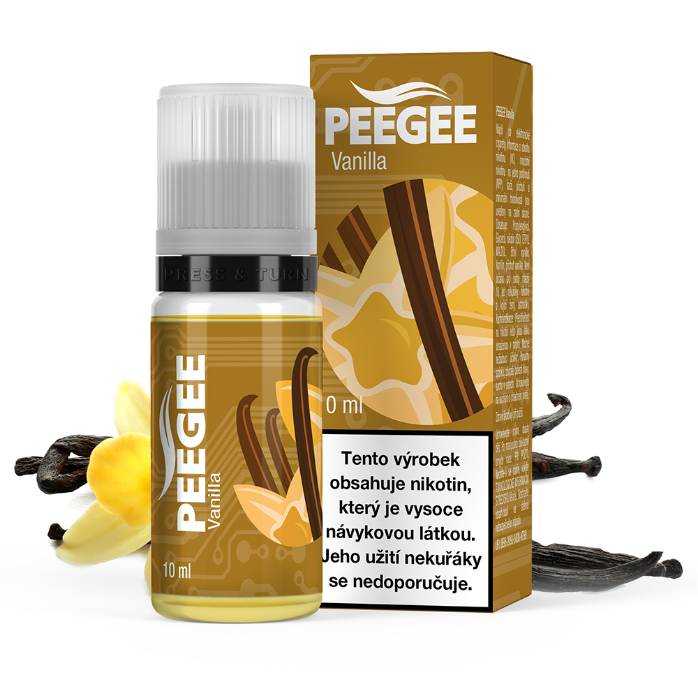 PEEGEE - Vanilka (Vanilla) Obsah nikotinu: 12mg