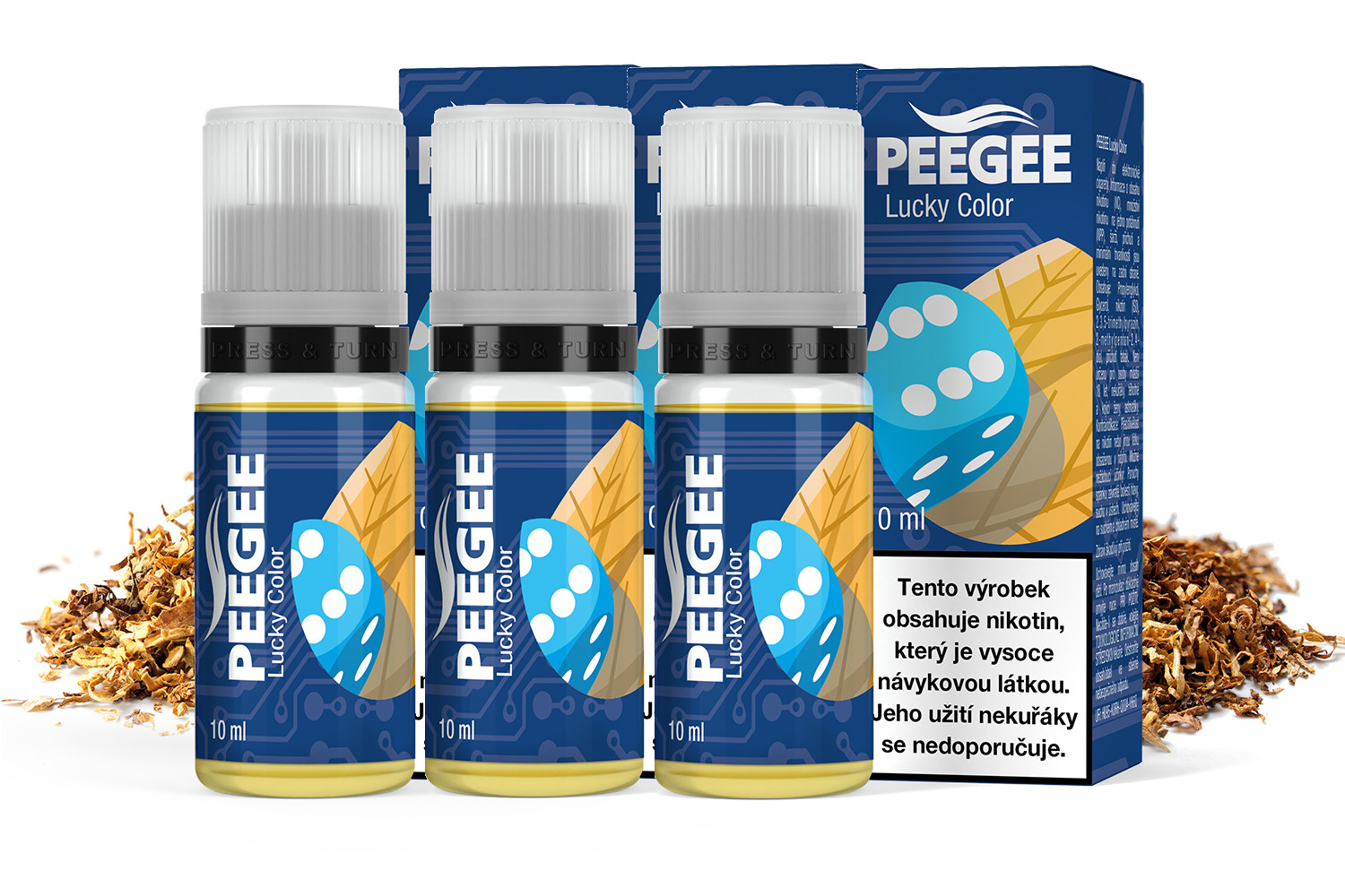 PEEGEE - Lucky Color 3x10ml Obsah nikotinu: 6mg