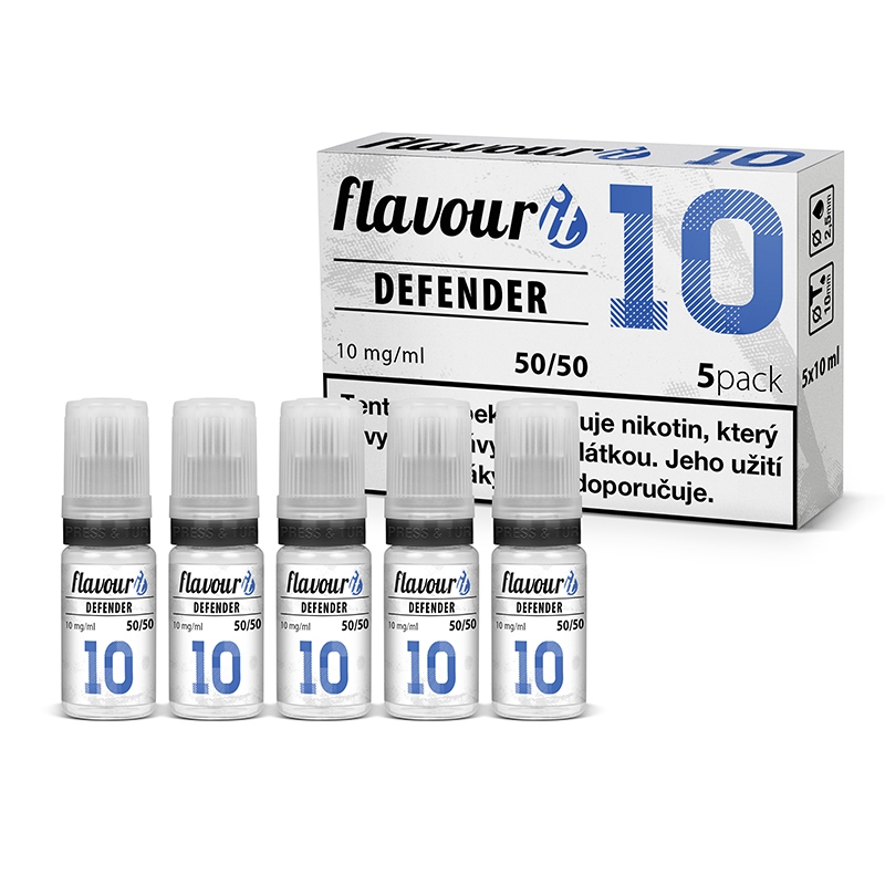 Fotografie Flavourit DEFENDER - 50/50 10mg, 5x10ml