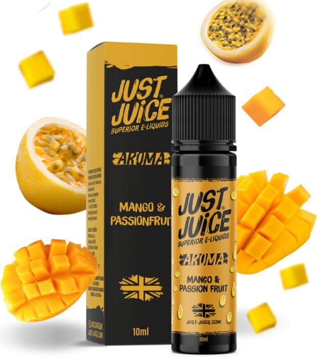 Fotografie Příchuť Just Juice - Mango and Passion Fruit 10ml Shake and Vape
