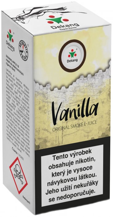 Liquid Dekang Vanilla (Vanilka) 10ml Obsah nikotinu: 11mg