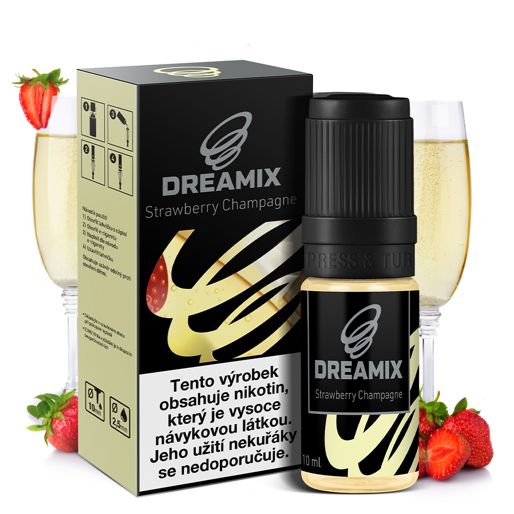 Dreamix - Jahoda se šampaňským (Strawberry Champagne) 10ml Obsah nikotinu: 18mg