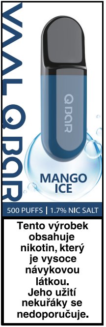 Fotografie VAAL Q Bar by Joyetech - jednorázová elektronická cigareta 17mg Mango Ice (ledové mango)