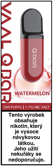 VAAL Q Bar by Joyetech - jednorázová elektronická cigareta 17mg Watermelon (vodní meloun)