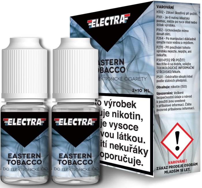Fotografie Eastern Tobacco - ELECTRA - český liquid - 2x10ml Obsah nikotinu: 18mg