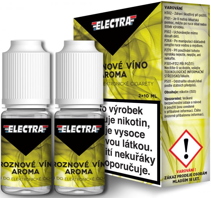 Ecoliquid (CZ) Hroznové víno - ELECTRA - český liquid - 2x10ml Obsah nikotinu: 0mg