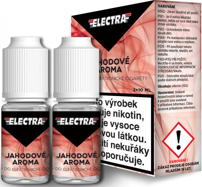 Ecoliquid (CZ) Jahoda - ELECTRA - český liquid - 2x10ml Obsah nikotinu: 0mg