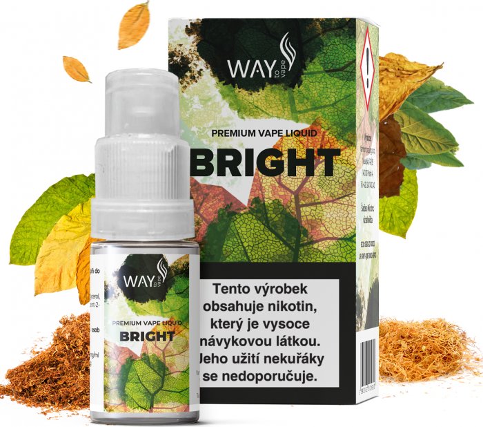 E-liquid WAY to Vape Bright 10ml (směs mladých tabáků) Obsah nikotinu: 6mg
