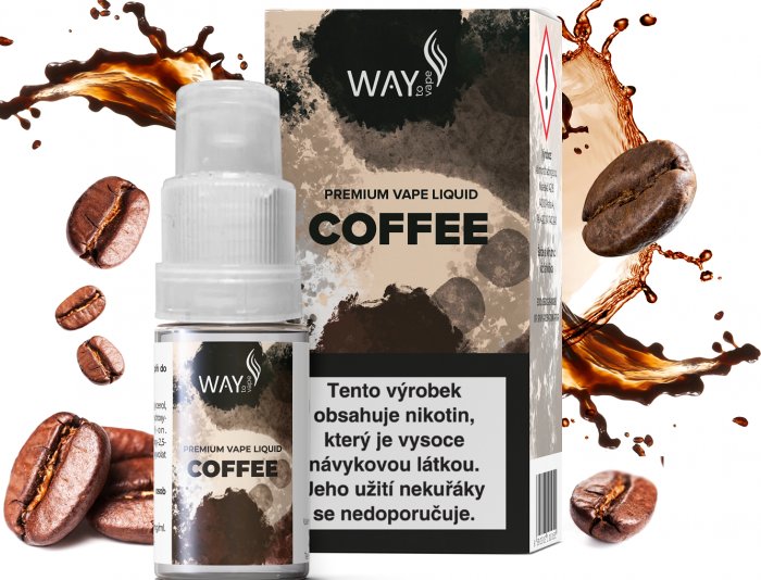 Fotografie Liquid WAY to Vape Coffee 10ml-0mg