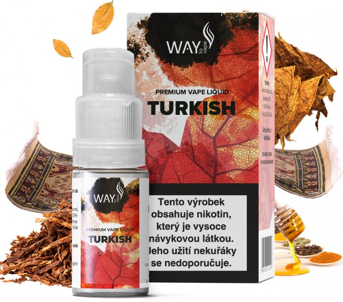 E-liquid WAY to Vape Turkish 10ml (Turecký tabák) Obsah nikotinu: 12mg