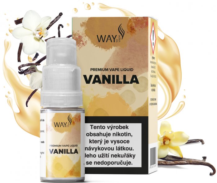 Fotografie Liquid WAY to Vape Vanilla 10ml-3mg